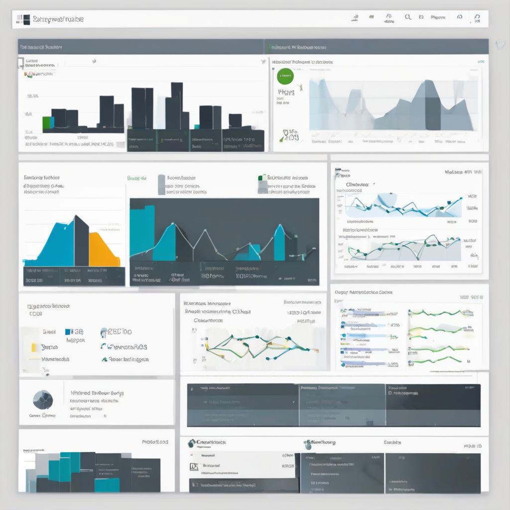 Modern business dashboard